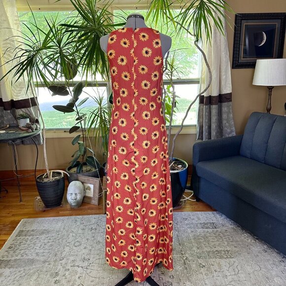 NWT Timeless London Glini Maxi Dress Orange Sunflowers 6, 12 Summer - Picture 8 of 9